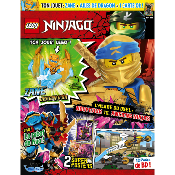LEGO® Ninjago® | N°16 | Zane et ses ailes de dragon + carte OR n°16