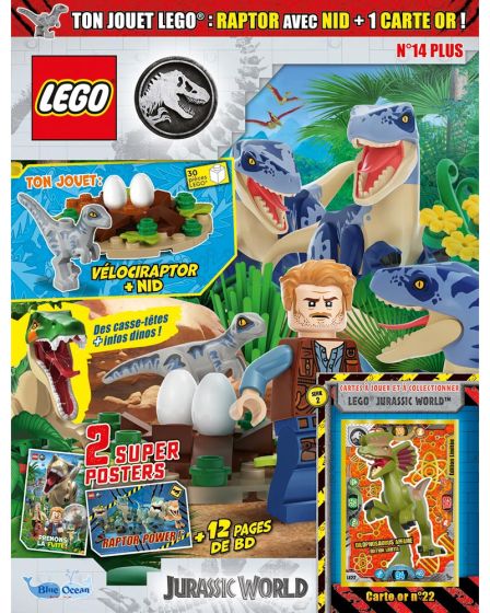 LEGO Jurassic World Plus N 14 Le velociraptor et son nid