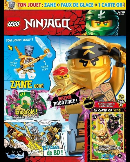 LEGO Ninjago N 18 PLUS Zane Dore 1 carte collector