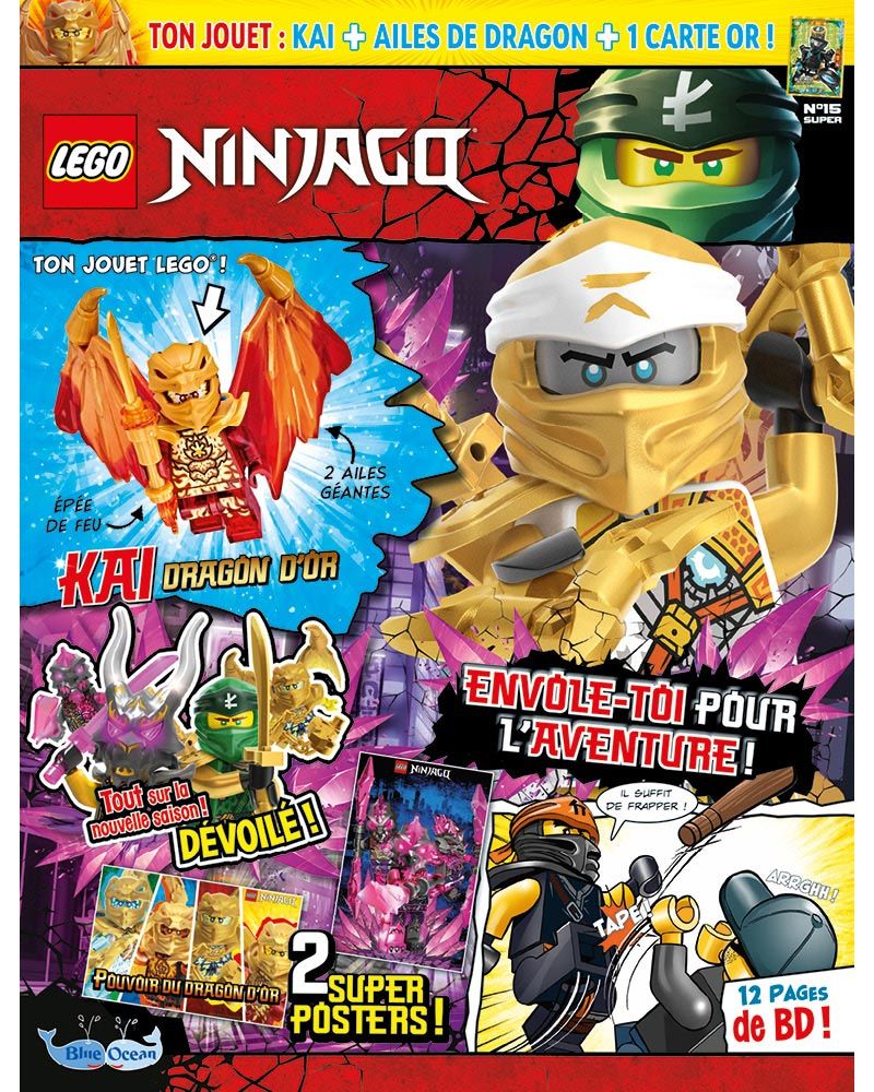 LEGO® Ninjago® | N°15 SUPER | Kai dragon d'or + une carte OR ABO