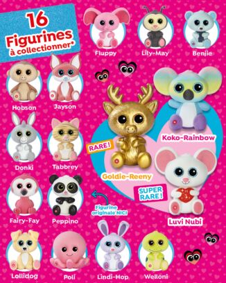 Glubschis 3D Heart Edition n°1H | Lot de 3 figurines