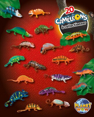 Planet WOW Chameleons n°2H | Lot de 3 figurines