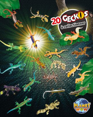 Planet WOW Geckos n°1H | Lot de 3 figurines