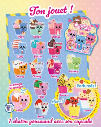 CupCakeCats|N°3H | 1 chaton gourmand avec son cupcake
