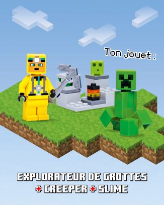 LEGO® Minecraft™ | N°6 | Explorateur de grottes + creeper + slime