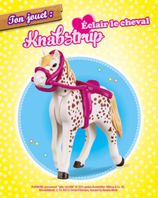 PLAYMOBIL Pink | N°17 SUPER - Knabstrup éclair le cheval