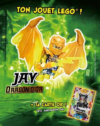 LEGO® Ninjago® | N°17 SUPER | Jay Dragon d'or + Carte Or 