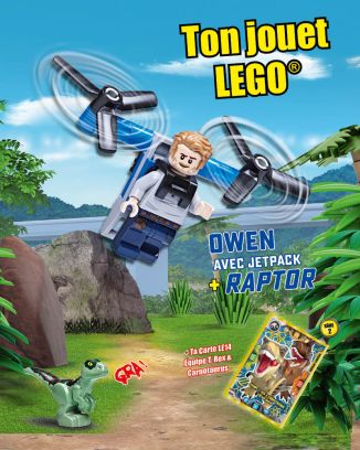 LEGO® Jurassic World™ | N°10 | Owen avec jetpack + Raptor