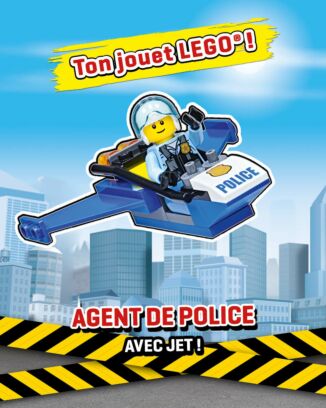 LEGO® City | N°19 | L'agent de police avec son jet 