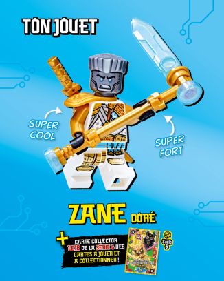 LEGO® Ninjago® | N°18 PLUS | Zane Doré + 1 carte collector