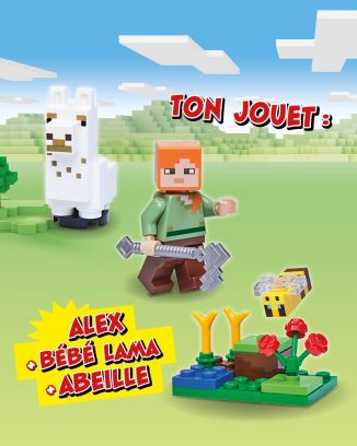 LEGO® Minecraft™ | N°9 | Alex + Bébé Lama + Abeille