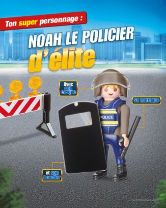 PLAYMOBIL Mag  | N°20 SUPER - Noah le policier d'élite 
