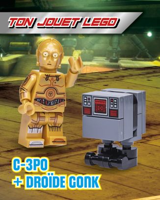 LEGO® Star Wars™ N°16 | C-3PO + Droïde Gonk
