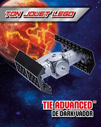 LEGO® Star Wars™ PLUS N°16 | Tie Advanced™ de Dark Vador + 1 carte or 