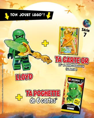 LEGO® Ninjago® | N°20 PLUS | LLoyd + 1 carte or + une pochette 6 cartes