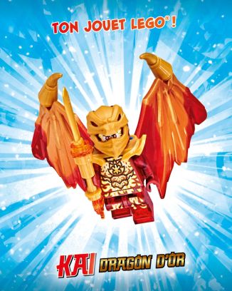 LEGO® Ninjago® | N°15 SUPER | Kai dragon d'or + carte OR