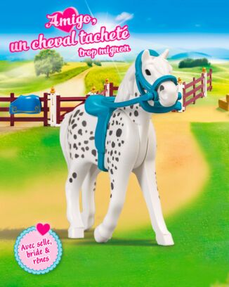 PLAYMOBIL® Pink | N°7 - 2020 - Le Knabstrup : un adorable cheval tacheté
