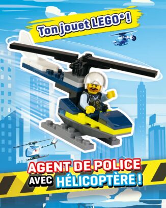 LEGO® City HS | N°22H | L'agent de police et son hélicoptère + 1 pochette de cartes