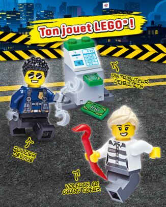 LEGO® City | N°25 | Policier dévoué + voleuse au grand cœur + distributeur de billets
