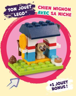 LEGO® Friends© | 22 - Le chien mignon avec sa niche + 1 jouet bonus