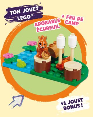 LEGO® Friends© | 25 - Adorable écureuil + feu de camp + 1 jouet bonus !