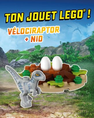 LEGO® Jurassic World™ Plus | N°14 | Le vélociraptor et son nid 