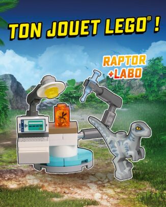 LEGO® Jurassic World™ | N°15 | Raptor + Labo Dino + 1 Carte Or !