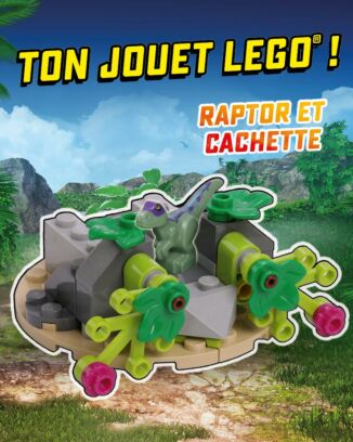 LEGO® Jurassic World™ Plus | N°16 | Raptor + cachette + carte or !