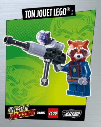 LEGO® Marvel Avengers PLUS | N°17 - Héros Lego : Rocket Raccoon + Carte or en édition limitée