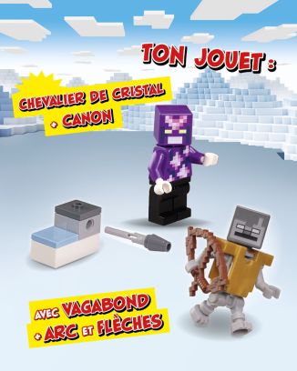 LEGO® Minecraft™ | N°9 Plus | Chevalier de cristal avec vagabond et leurs accessoires