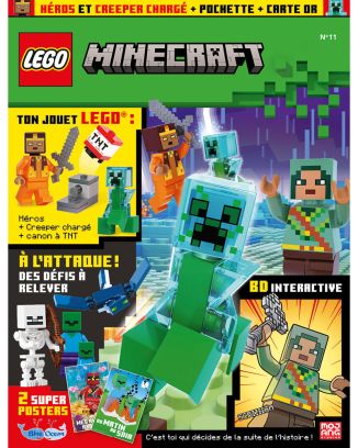 LEGO® Minecraft™ | N°11 | Héros + Creeper chargé + canon à TNT + 1 carte or