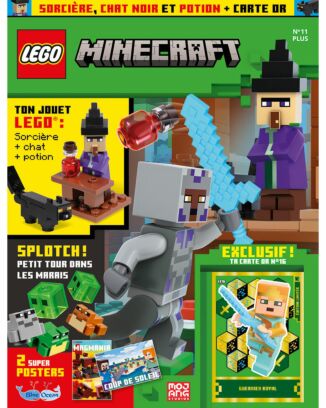 LEGO® Minecraft™ | N°11 Plus | Sorcière, chat noir et potion + carte or