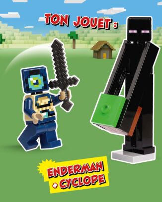 LEGO® Minecraft™ | N°15 Super | Enderman + cyclope + pochette + carte or