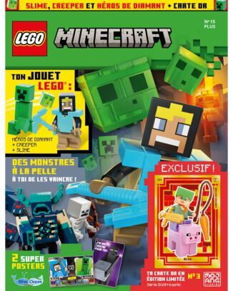 LEGO® Minecraft™ | N°15 Plus |Héros de diamant + creeper + slime