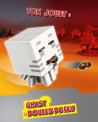LEGO® Minecraft™ |Hors-série n°1 | Ghast + boules de feu + carte or