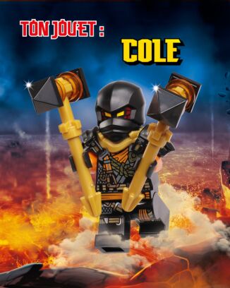 LEGO® Ninjago® | N°23 SUPER | Cole + nouvel équipement + 1 carte or !