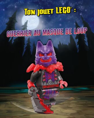 LEGO® Ninjago® | N°24 SUPER | Guerrier au masque de loup + super lame + 1 carte or
