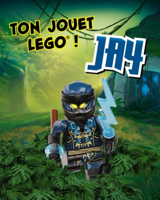 LEGO® Ninjago® | N°25 PLUS | Jay maléfique + bâton de foudre + 1 carte or !