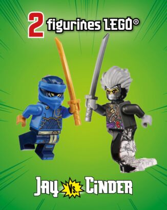 LEGO® Ninjago® LEGACY | N°23 | Jay vs. Cinder + carte or + boîte collector