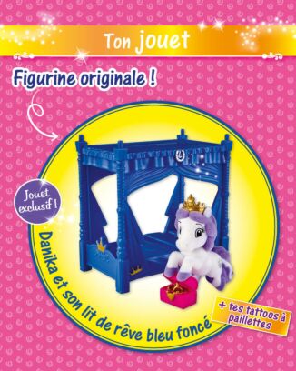 Lissy Pony | N°7| Danika et son lit de rêve bleu foncé + tattoos à paillettes