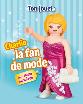 PLAYMOBIL Pink | N°24 - Charlie la fan de mode avec sa tenue de soirée