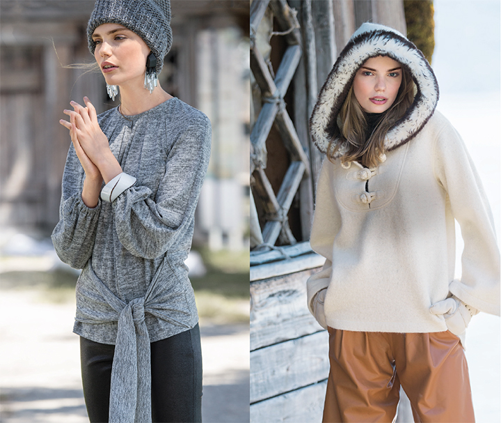 T-shirt et vareuse à capuche - Burda Style Novembre 2016