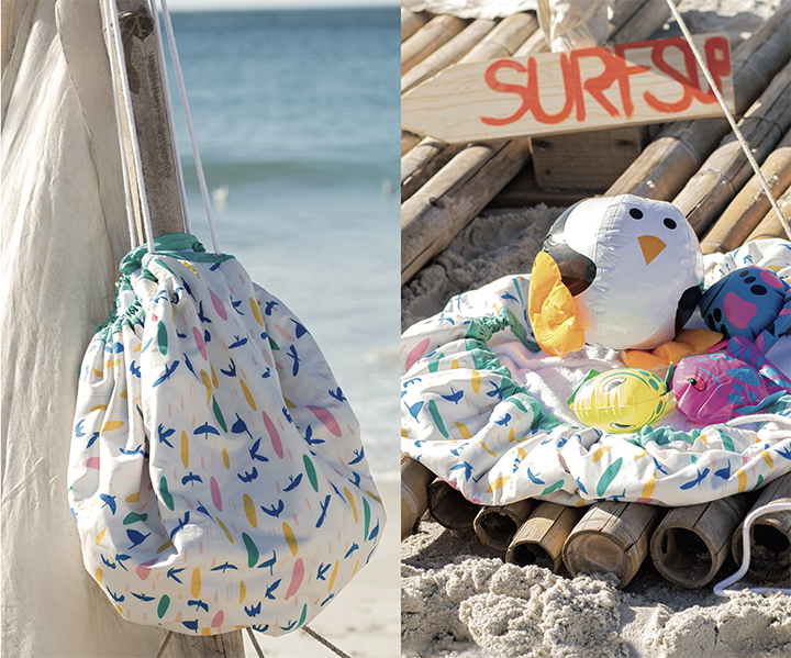 
Sac baluchon-tapis de plage en pas à pas - Burda Style Juillet 2017
