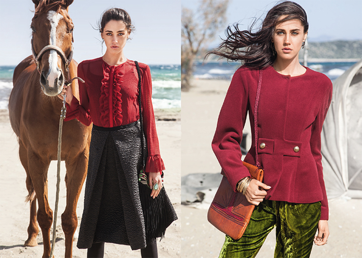 Le rouge profond de l'automne   