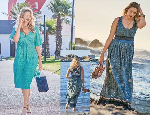 Robes taille plus burdastyle - couleur bleu