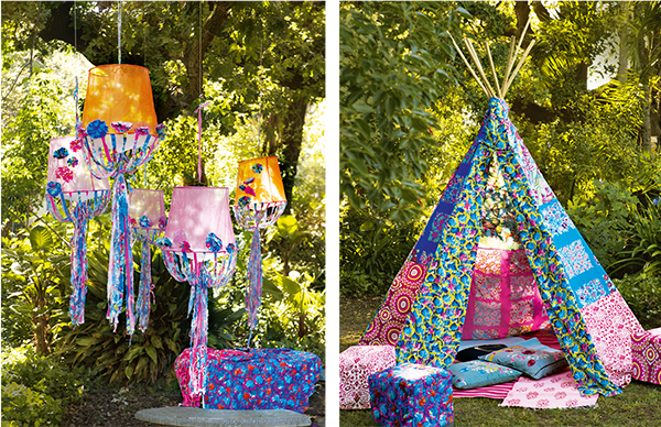 Un tipi à faire soi-même pour le jardin