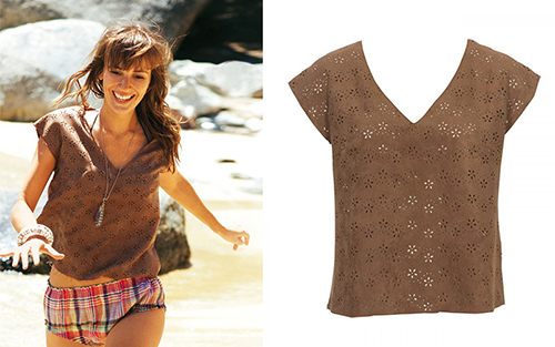 Top en similicuir velours - Burdastyle